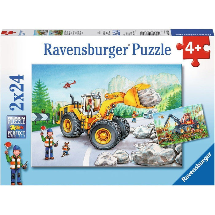 Ravensburger - 2 x 24Pc Diggers at Work Puzzle