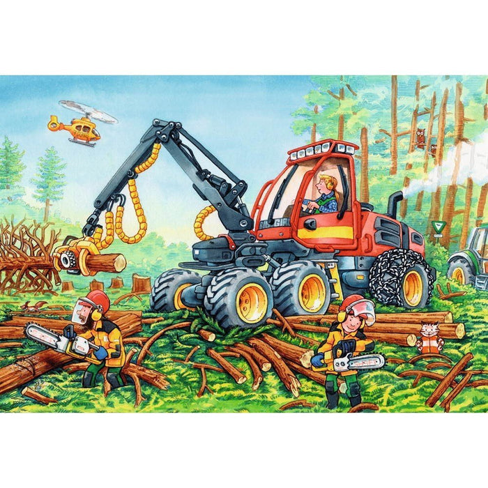 Ravensburger - 2 x 24Pc Diggers at Work Puzzle