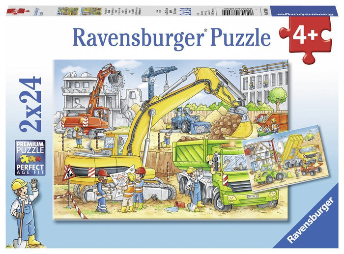 Ravensburger - 2 x 24Pc Hard at Work Puzzle