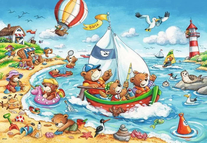 Ravensburger - 2 x 24Pc Seaside Holiday Puzzle