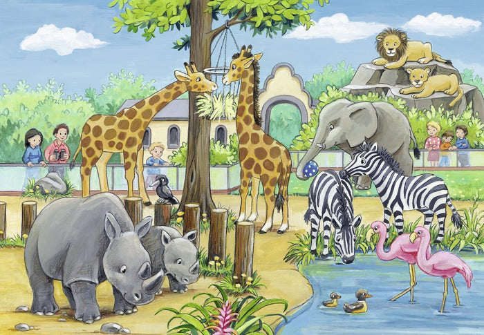 Ravensburger - 2 x 24Pc Welcome to the Zoo Puzzle