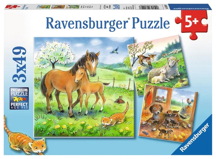 Ravensburger - 3 x 49Pc Cuddle Time Puzzle