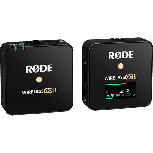 RODE Wireless GO II Single Compact Digital Wireless Microphone System/Recorder (2.4 GHz, Black) - Voice and Video Sales