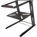 Roland Folding Aluminum Laptop Stand with Shelf - Voice and Video Sales