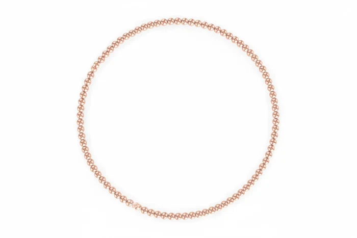 Rose Gold-Filled Beaded Stretchy Bracelet