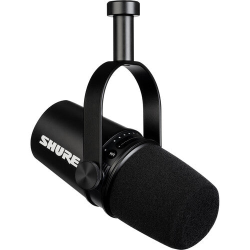 Shure MV7-K Podcast Microphone (Black) - Voice and Video Sales