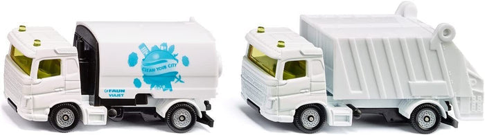 Siku - Municipal Set Road Sweeper + Garbage Truck