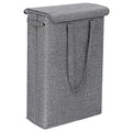 Slim Laundry Basket with Cover Space Foldable Laundry Hamper Collapsible