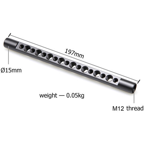 SmallRig 15mm Cheese Rod (M12, 8") - 1462 - Voice and Video Sales
