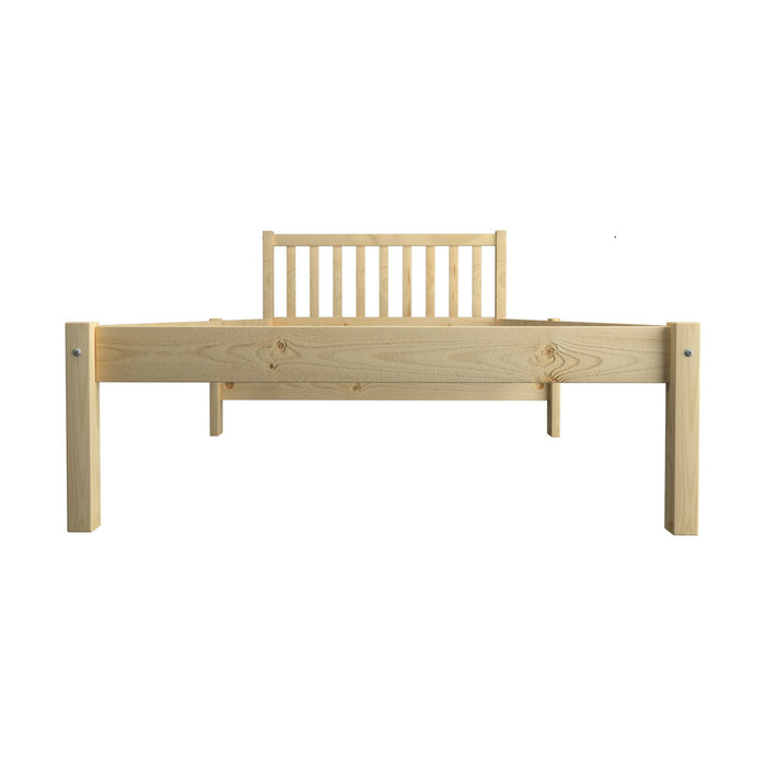 King Single Wooden Bed Frame with Headboard
