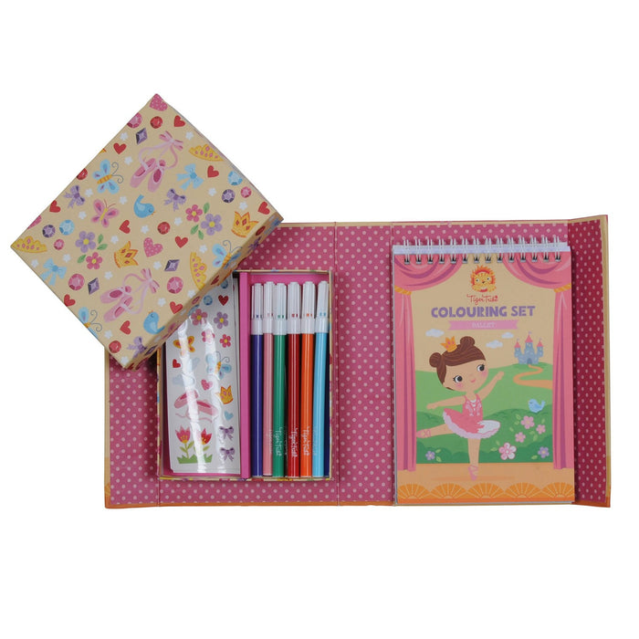 Tiger Tribe - Colouring Set Ballet Pink