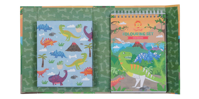 Tiger Tribe - Colouring Set Dinosaurs Green