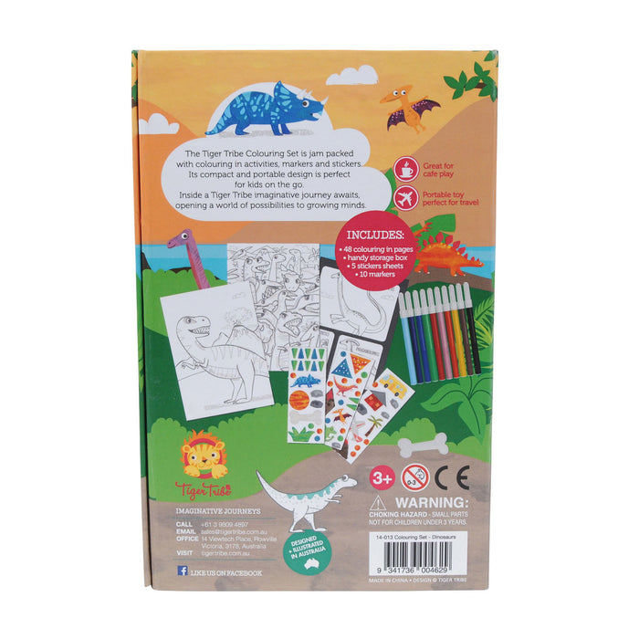 Tiger Tribe - Colouring Set Dinosaurs 3+