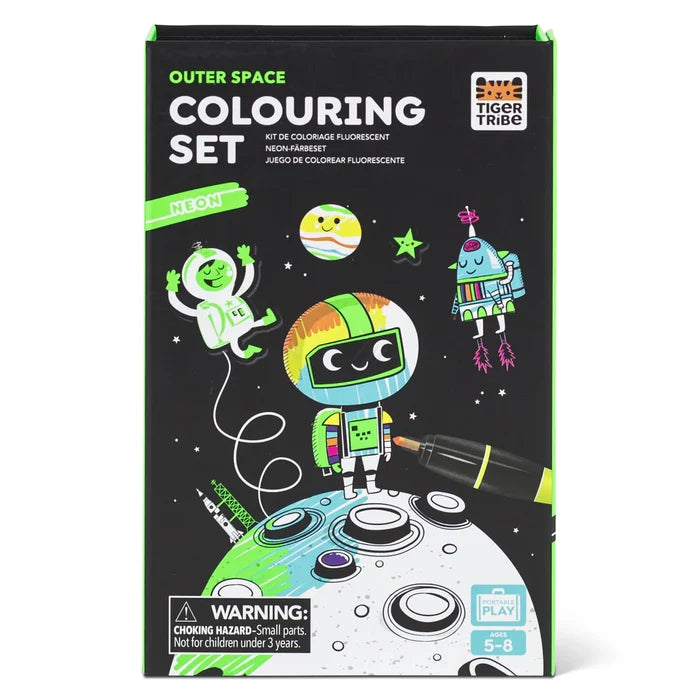 Tiger Tribe - Colouring Set Neon Outer Space