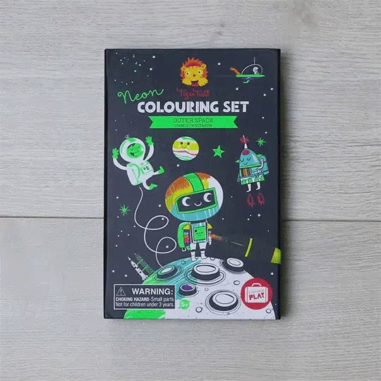 Tiger Tribe - Colouring Set Neon Outer Space