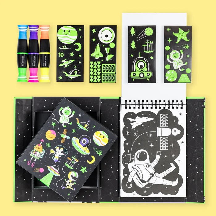 Tiger Tribe - Colouring Set Neon Outer Space