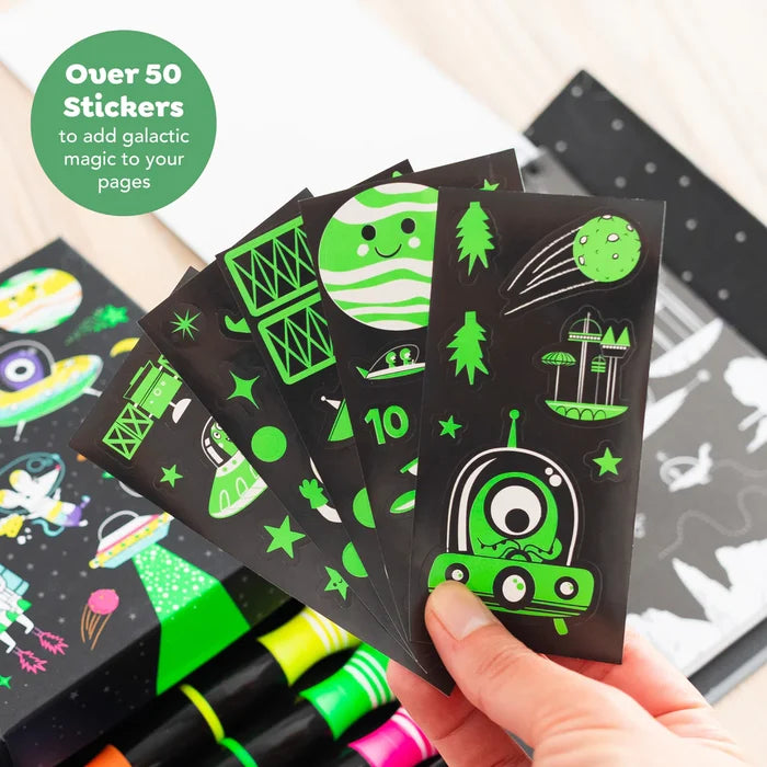 Tiger Tribe - Colouring Set Neon Outer Space