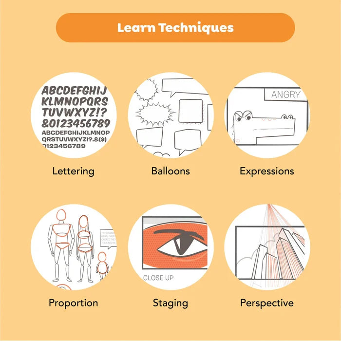 Tiger Tribe - Creative Comic Book Kit Practice Plan Create