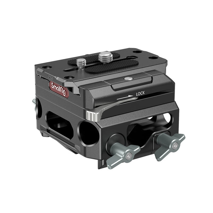 **USED** SmallRig Lightweight Magnesium Alloy Baseplate with Dual 15mm LWS Rod Clamp - 3067 - Voice and Video Sales