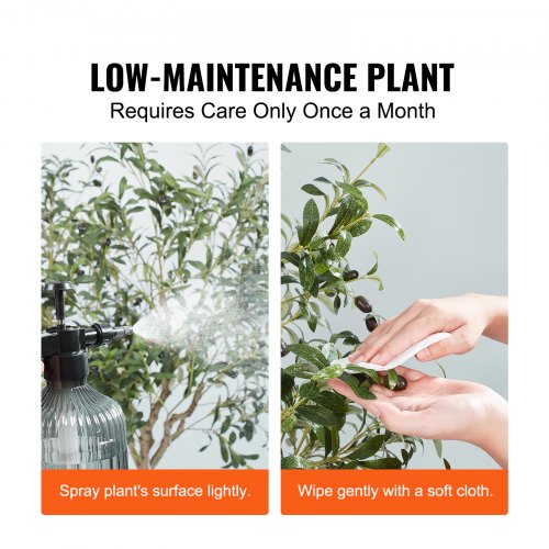VEVOR 1550mm Artificial Olive Tree Lifelike Faux Potted Plant Home/Office Decor