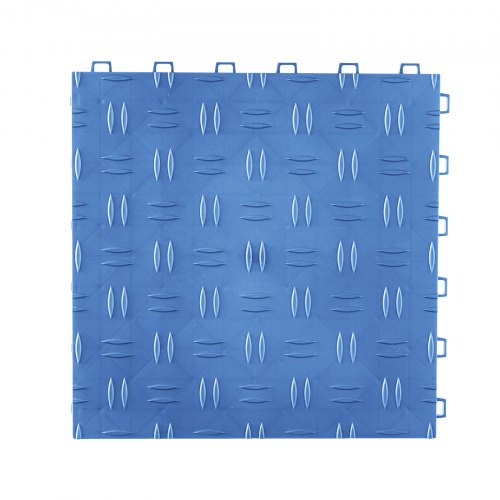 VEVOR 25 Pack Garage Floor Tiles 12x12x0.53 Inch Interlocking Non-Slip - Blue