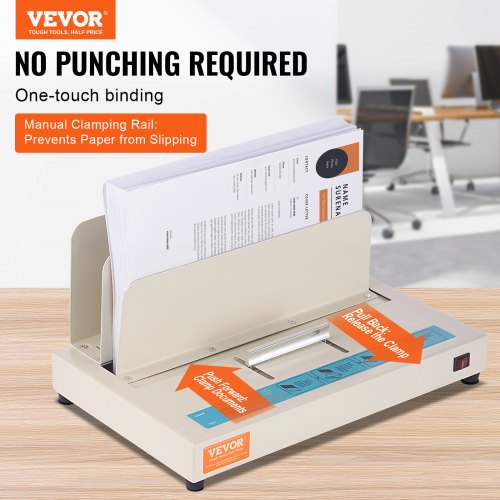 VEVOR Thermal Book Binder 500 Sheets Capacity 50mm Binding Thickness