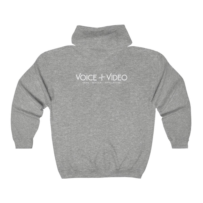 V+V Zipped Hoodie - Voice and Video Sales