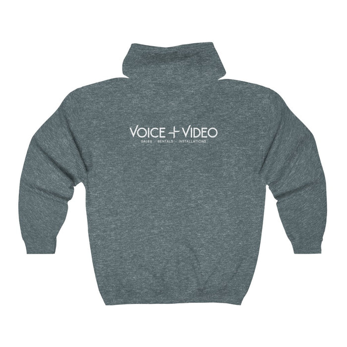 V+V Zipped Hoodie - Voice and Video Sales