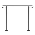 Wrought Iron Handrail Stair Railing Adjustable Fit 2 Steps